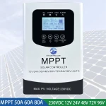 MPPT 230VDC 50A 60A 80A Solar Charge Controller/Panel Regulator For 12V 24V 48V 60V 72V 84V 96V PV solar System