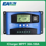 MPPT Solar Charge Controller  Dual USB LCD Display 12V 24V Solar Cell Panel Charger Regulator with Load